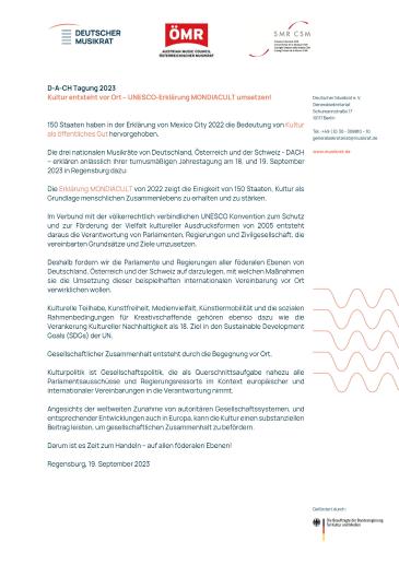 Cover Regensburger Erklärung