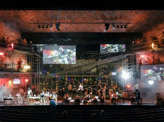 Scene from "Wozzek", Alban Berg, state theatre Kassel