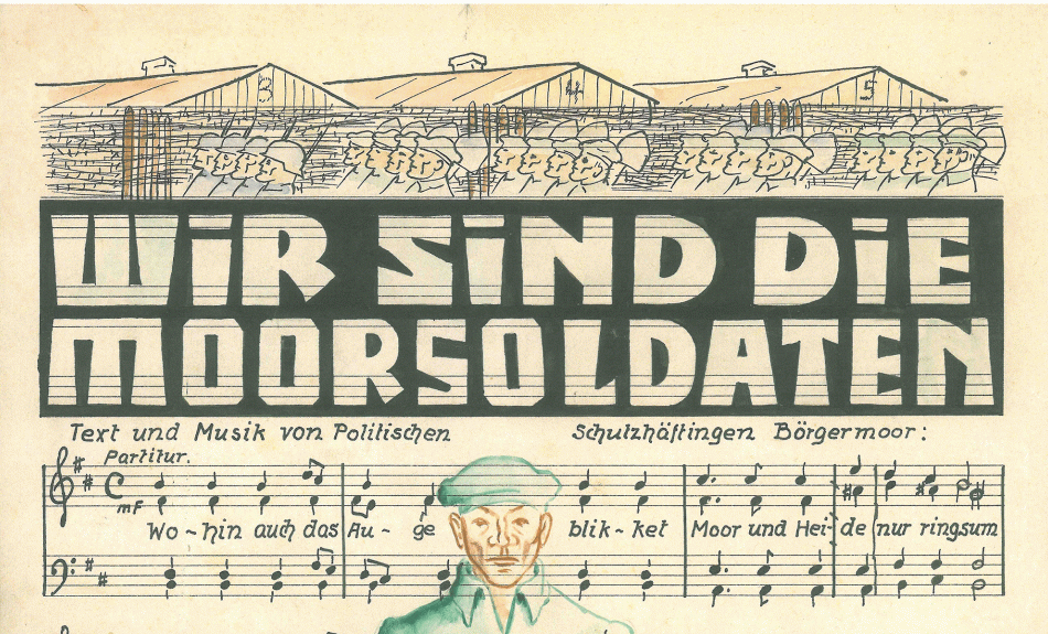 Liedblatt Wir sind die Moorsoldaten, 1933