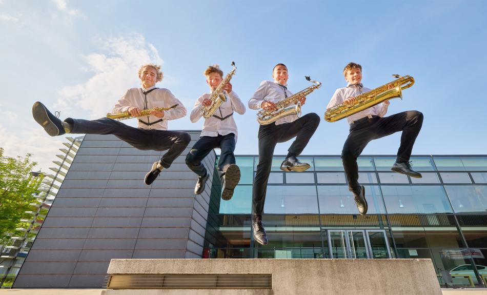 Abbildung: Saxofon-Quartett