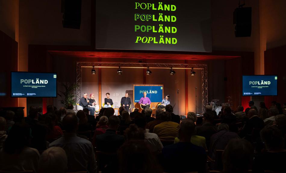 Präsentation von POPLÄND Baden-Württemberg am 18. Oktober 2024 in der Landesvertretung Berlin