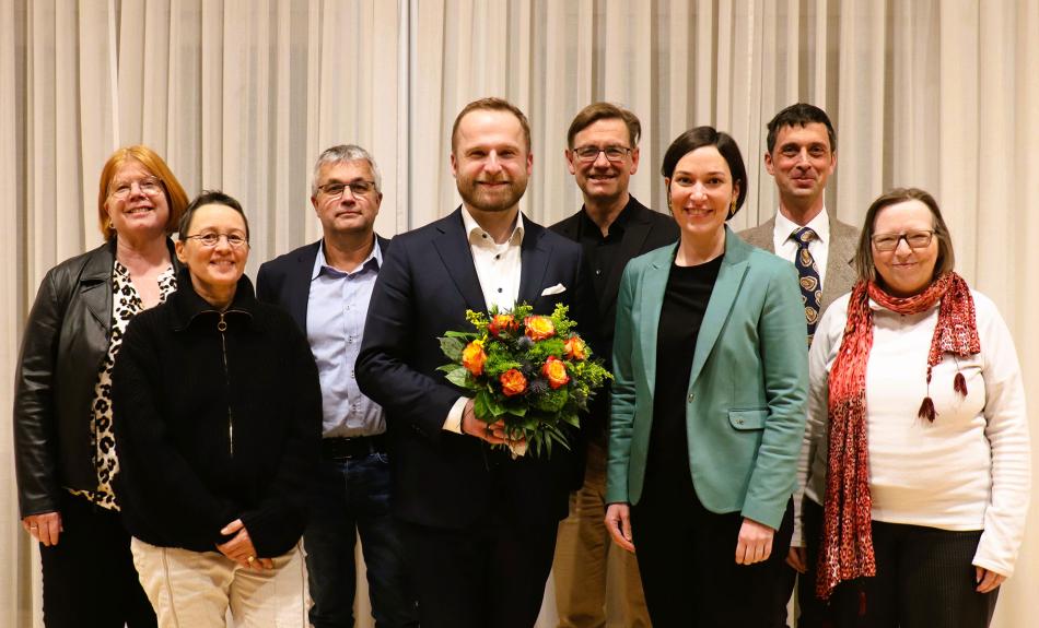 Der Vorstand des Trägervereins der Landesmusikakademie NRW mit dem neuen Direktor