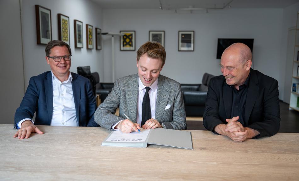 Christian Ruppert, Killian Farrell und Jens-Daniel Herzog