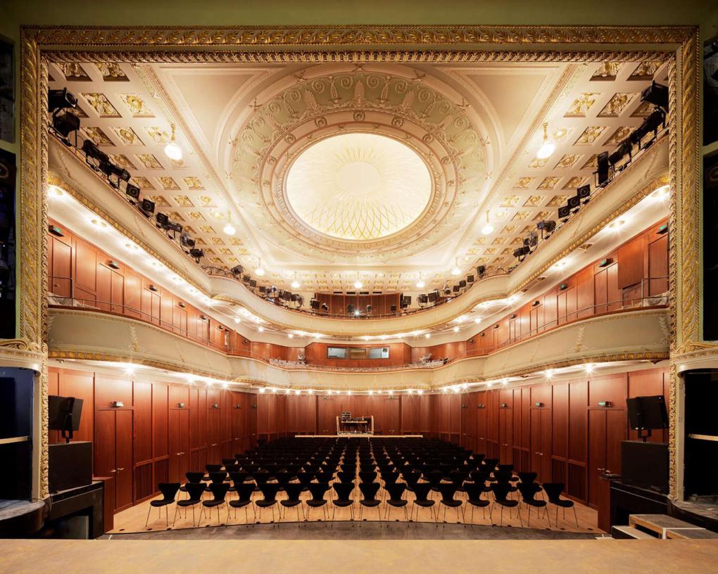 Alter Saal im Theater Heidelberg von 1923.