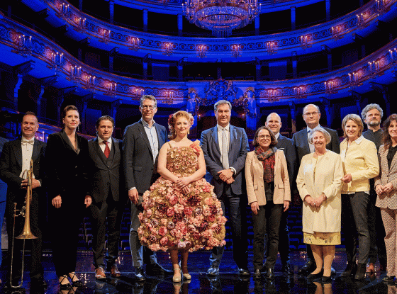 Pressekonferenz im Theater Regensburg anlässlich der Ankündigung, das Theater Regensburg in ein Staatstheater zu überführen
