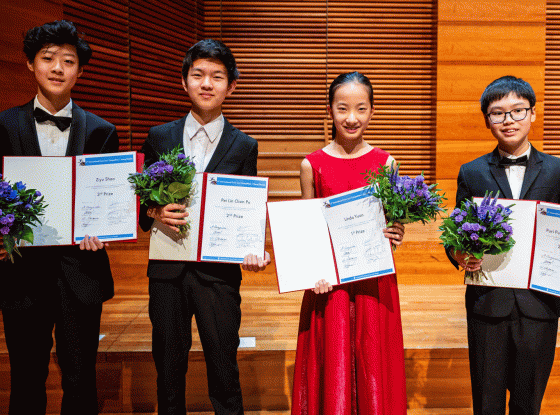 Preisträgerin und Preisträger der Kategorie I des 6th International FRANZ LISZT Competition | Young Pianists in Weimar